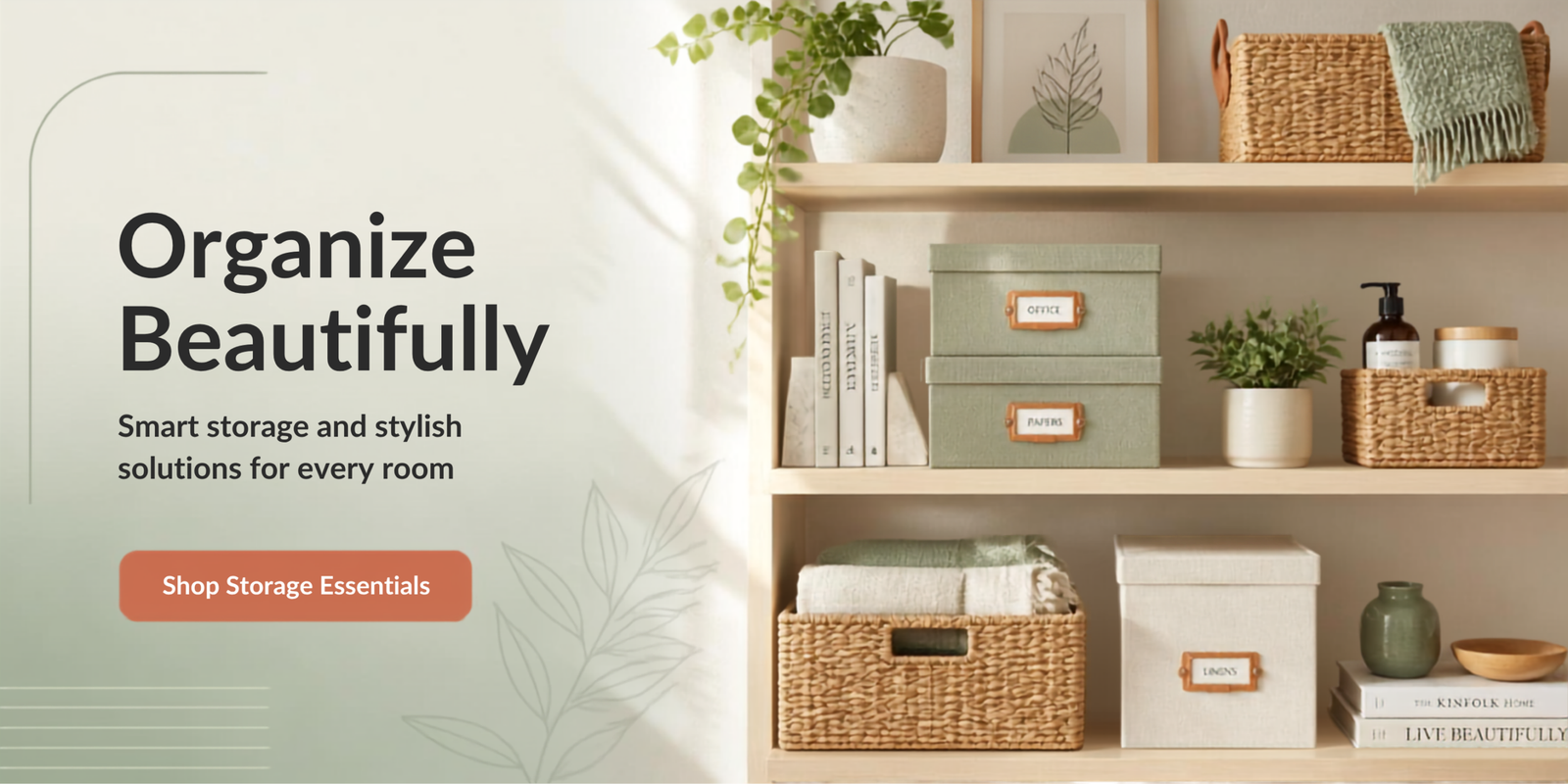 Home Organisation Store Hero Banner