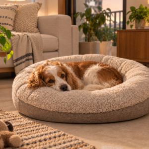 Dog calming bed